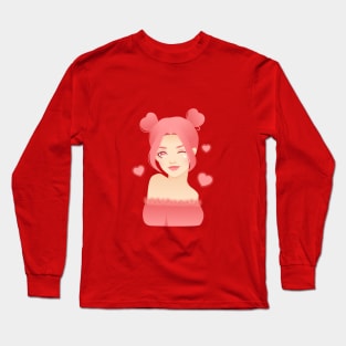 Pinky girl Long Sleeve T-Shirt